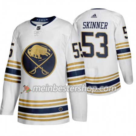 Buffalo Sabres Jeff Skinner 53 50th Anniversary Adidas 2019-2020 Weiß Trikot Authentic - Herren